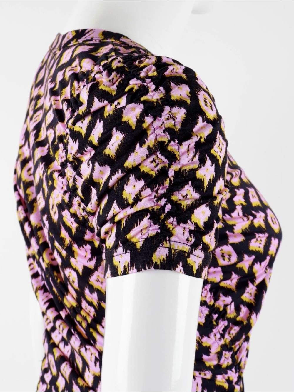 Louis Vuitton ICONIC SS 2011 Blurred Monogram Ruched Mini Dress- Size Small - Picture 9 of 13
